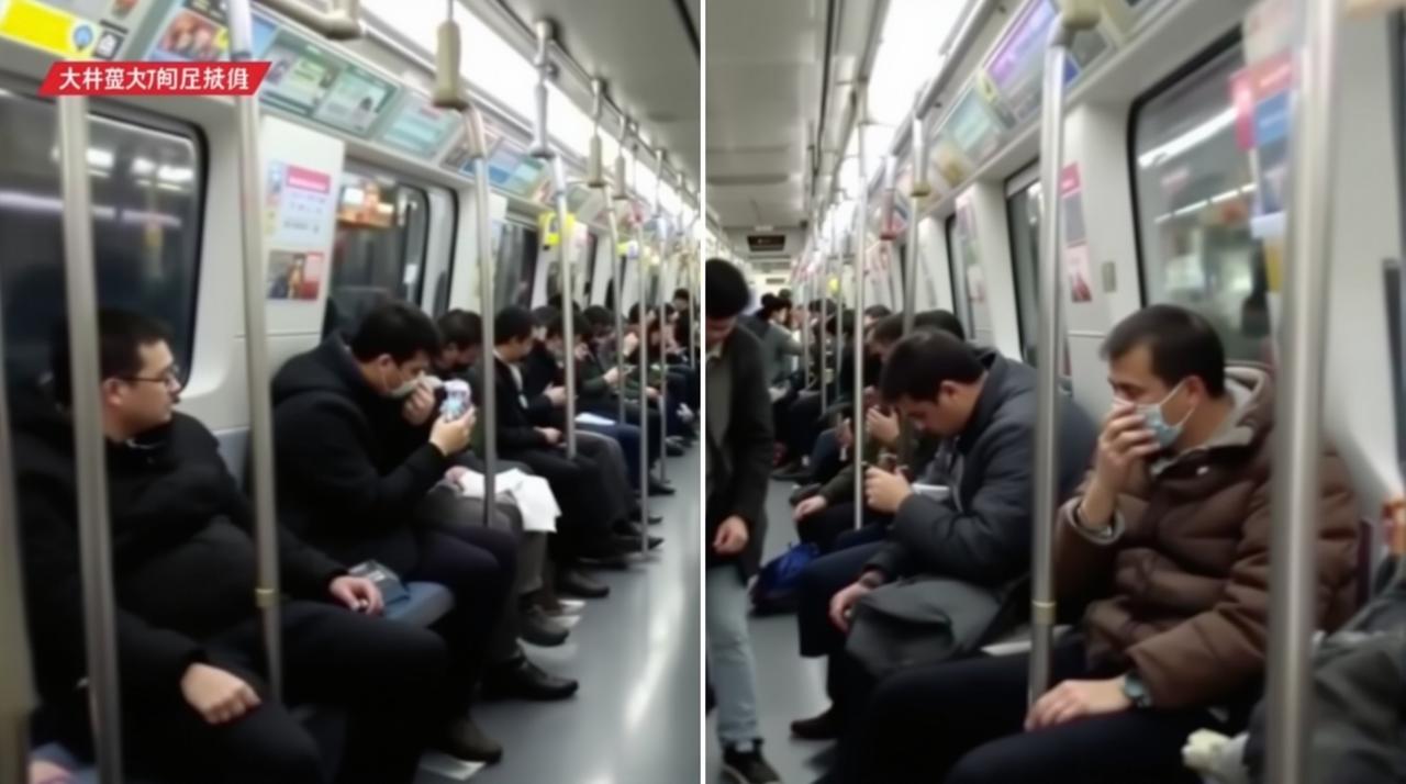 广州地铁惊现"霸座男"，拒绝让座还出言不逊，被乘客合力制止